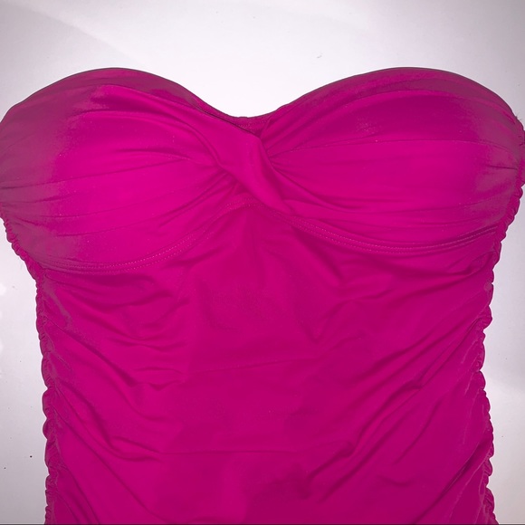 Tommy Bahama hot pink swim suit dress one piece - Picture 5 of 8